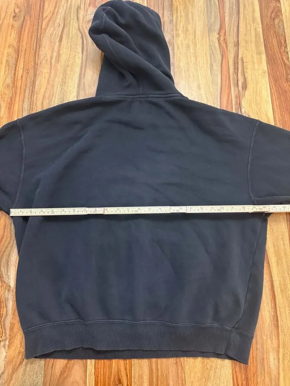 Jordan Air Embroidered Spell Out Black Pullover Hoodie Size M